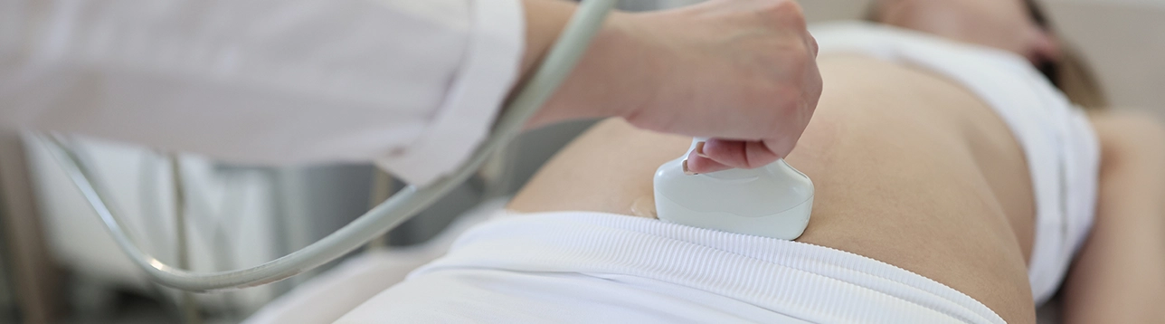 Transabdominal Doppler ultrasound examination of the pelvic veins. Department of Phlebology